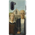 Grant Wood American Gothic Galaxy Cases